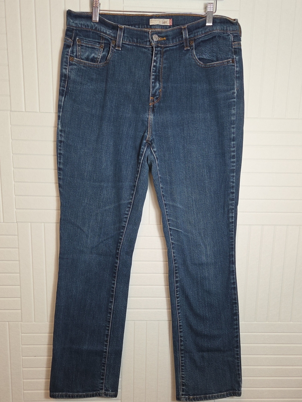 Levi's 505 Straight Leg Jeans Size 14